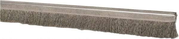 PRO-SOURCE - 5/16" Back Strip Brush Width, Stainless Steel Back Strip Brush - 1" Bristle Length, Stainless Steel, 36" OAL - Makers Industrial Supply