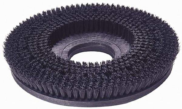 Made in USA - 16" Diam Floor Brush - 14" Machine, Polypropylene - Makers Industrial Supply