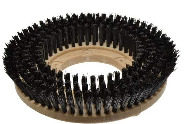 Made in USA - 13" Diam Floor Brush - 11" Machine, Polypropylene - Makers Industrial Supply