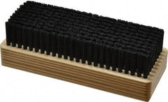 Made in USA - 1" Bristle Length, Synthetic Cleaning & Finishing Brush - 6-1/2" Long x 2-3/8" Wide Head, 6" OAL, Hardwood Block - Makers Industrial Supply