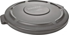 Rubbermaid - Round Lid for Use with 10 Gal Round Trash Cans - Gray, Polyethylene, For 2632 Brute Trash Cans - Makers Industrial Supply