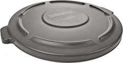 Rubbermaid - Round Lid for Use with 55 Gal Round Trash Cans - Gray, Polyethylene, For 2655 Brute Trash Cans - Makers Industrial Supply