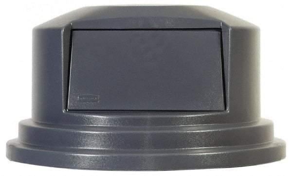 Rubbermaid - Round Lid for Use with 55 Gal Round Trash Cans - Gray, Polyethylene, For 2655 Brute Trash Cans - Makers Industrial Supply