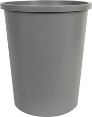 Rubbermaid - 44 Qt Gray Round Trash Can - Polyethylene, 18-3/4" High - Makers Industrial Supply