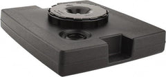 Rubbermaid - Black Plastic Weighted Base - Compatible with 56 Gal Containers, 21-1/8" Long, 5" High - Makers Industrial Supply