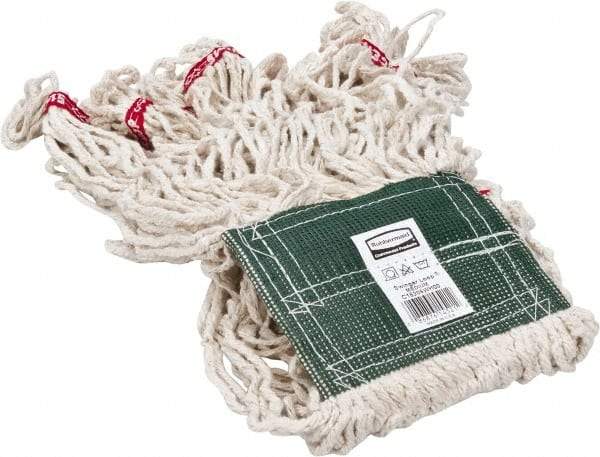 Rubbermaid - 5" Green Head Band, Medium Blended Fiber Loop End Mop Head - 4 Ply, Clamp Jaw Connection, Use for General Purpose - Makers Industrial Supply