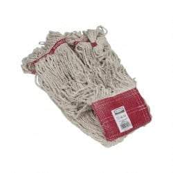 Rubbermaid - 5" Red Head Band, Large Blended Fiber Loop End Mop Head - 4 Ply, Clamp Jaw Connection, Use for General Purpose - Makers Industrial Supply