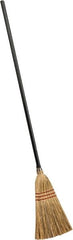 PRO-SOURCE - 54-1/2" OAL Corn Bristle Broom - Wood Handle - Makers Industrial Supply