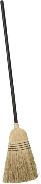 PRO-SOURCE - 56" OAL Corn Bristle Broom - Wood Handle - Makers Industrial Supply