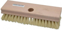 PRO-SOURCE - Tampico Scrub Brush - 8" OAL, Tapered Handle - Makers Industrial Supply