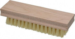 PRO-SOURCE - 6-1/2" OAL Hand & Fingernail Scrub Brush - Tampico Bristles, Hardwood Block - Makers Industrial Supply