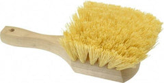 PRO-SOURCE - 2" Bristle Length, Polypropylene Utility Scrub Brush - 8" OAL, Hardwood Block - Makers Industrial Supply