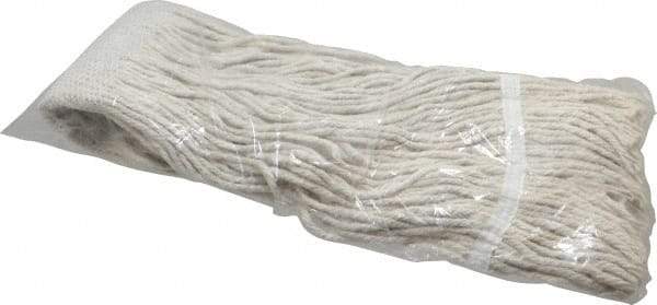 PRO-SOURCE - 5" White Head Band, Large Cotton Cut End Mop Head - 4 Ply, Clamp Jaw Connection, Use for General Purpose - Makers Industrial Supply