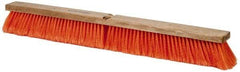 PRO-SOURCE - 30" General Purpose Polypropylene Push Broom - 3" Bristle Length, Wood Block, Threaded Handle Connection, Handle Sold Separately - Makers Industrial Supply