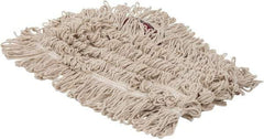 PRO-SOURCE - 36" Long x 5" Wide Yarn Blend Dust Mop Head - Snap-On, Red, Looped Head, Launderable - Makers Industrial Supply