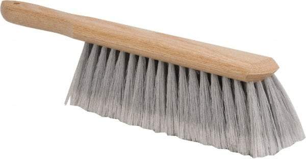 PRO-SOURCE - Plastic Counter Duster - 2-1/2" Bristle Length, 9" Long Head, Hardwood Handle, Gray - Makers Industrial Supply