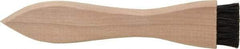 PRO-SOURCE - 4-3/4" OAL, Horsehair Dirt Brush - 1/2" Bristle Length, 7/8" Long x 1-3/32" Wide Head, Straight Hardwood Handle - Makers Industrial Supply