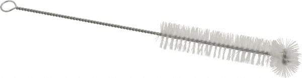 PRO-SOURCE - 3/4" Diam Nylon Tube Brush - 9" OAL, 3-1/2" Head Length, Wire Handle - Makers Industrial Supply