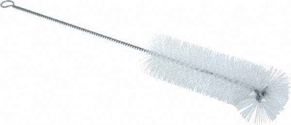 PRO-SOURCE - 1-3/8" Diam Nylon Tube Brush - 11" OAL, 4" Head Length, Wire Handle - Makers Industrial Supply