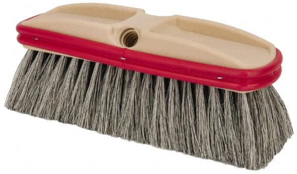 PRO-SOURCE - 10" Overall Length, Vehicle Wash Brush - Natural Colored Tampico Bristles - Makers Industrial Supply