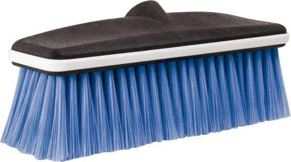 PRO-SOURCE - 10" Overall Length, Vehicle Wash Brush - Blue and Black, Plastic Bristles - Makers Industrial Supply