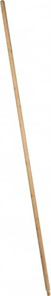 PRO-SOURCE - 48 x 7/8" Wood Handle for Push Brooms - Threaded Connection, Tan - Makers Industrial Supply