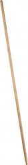 PRO-SOURCE - 48 x 7/8" Wood Handle for Push Brooms - Threaded Connection, Tan - Makers Industrial Supply