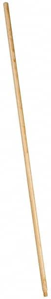 PRO-SOURCE - 54 x 15/16" Wood Handle for Push Brooms - Threaded Connection, Tan - Makers Industrial Supply