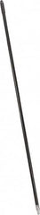 PRO-SOURCE - 60 x 15/16" Metal Handle for Push Brooms - Threaded Connection, Silver - Makers Industrial Supply