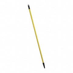 PRO-SOURCE - 48 x 1" Fiberglass Handle for Push Brooms - Threaded Connection, Yellow - Makers Industrial Supply