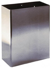 Made in USA - 7 Gal Rectangle Paper Towel Waste Receptacle - Stainless Steel, 17.0000" High x 6-1/2" Wide - Makers Industrial Supply