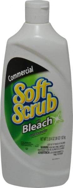 Soft Scrub - 36 oz Bottle All-Purpose Cleaner - Liquid, Disinfectant, Unscented - Makers Industrial Supply