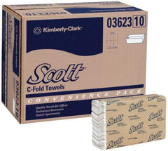 Scott - 1 Ply White C-Fold Paper Towels - 10-1/8" Wide - Makers Industrial Supply