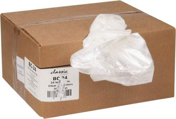 PRO-SOURCE - 0.6 mil Thick, Household/Office Trash Bags - 24" Wide x 23" High, Clear - Makers Industrial Supply