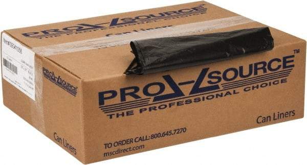 PRO-SOURCE - 0.8 mil Thick, Household/Office Trash Bags - 33" Wide x 39" High, Black - Makers Industrial Supply