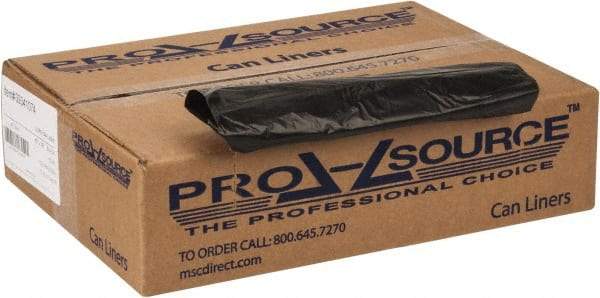PRO-SOURCE - 0.8 mil Thick, Household/Office Trash Bags - 40" Wide x 46" High, Black - Makers Industrial Supply