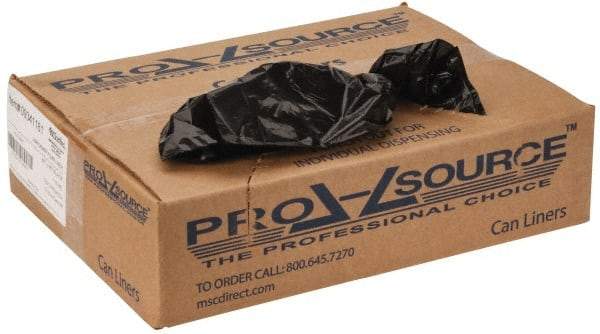 PRO-SOURCE - 1 mil Thick, Heavy-Duty Trash Bags - 40" Wide x 46" High, Black - Makers Industrial Supply