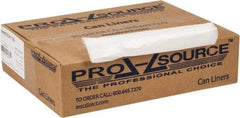 PRO-SOURCE - 0.8 mil Thick, Household/Office Trash Bags - 40" Wide x 46" High, Clear - Makers Industrial Supply