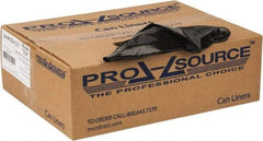 PRO-SOURCE - 1.25 mil Thick, Heavy-Duty Trash Bags - 43" Wide x 48" High, Black - Makers Industrial Supply