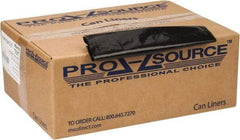 PRO-SOURCE - 1.25 mil Thick, Heavy-Duty Trash Bags - 38" Wide x 58" High, Black - Makers Industrial Supply