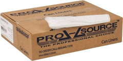 PRO-SOURCE - 0.8 mil Thick, Household/Office Trash Bags - 38" Wide x 58" High, Clear - Makers Industrial Supply