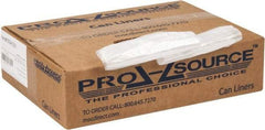 PRO-SOURCE - 0.31 mil Thick, Household/Office Trash Bags - 24" Wide x 24" High, Clear - Makers Industrial Supply