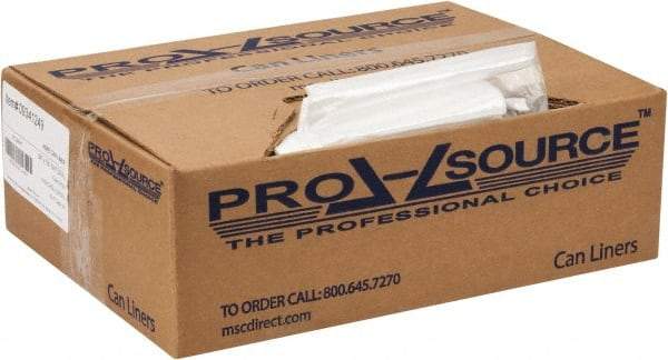 PRO-SOURCE - 0.31 mil Thick, Household/Office Trash Bags - 24" Wide x 33" High, Clear - Makers Industrial Supply