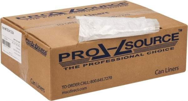 PRO-SOURCE - 0.39 mil Thick, Household/Office Trash Bags - 30" Wide x 37" High, Clear - Makers Industrial Supply