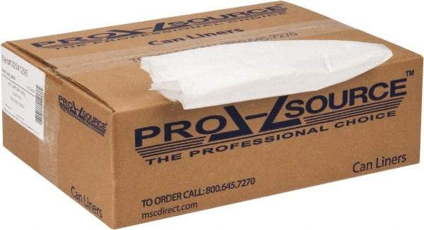 PRO-SOURCE - 0.47 mil Thick, Household/Office Trash Bags - 40" Wide x 48" High, Clear - Makers Industrial Supply