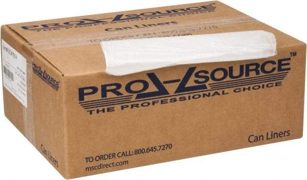 PRO-SOURCE - 0.63 mil Thick, Household/Office Trash Bags - 40" Wide x 48" High, Clear - Makers Industrial Supply