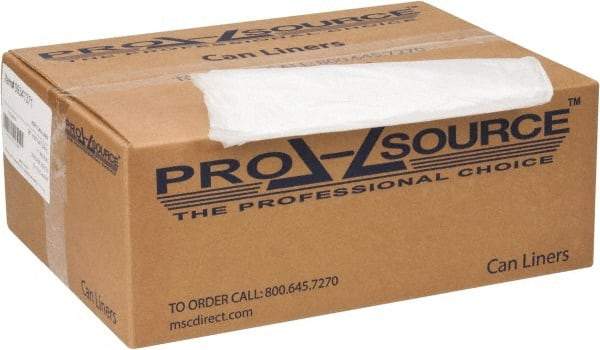 PRO-SOURCE - 0.67 mil Thick, Household/Office Trash Bags - 38" Wide x 60" High, Clear - Makers Industrial Supply