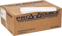 PRO-SOURCE - 1.75 mil Thick, Heavy-Duty Trash Bags - Linear Low-Density Polyethylene (LLDPE), 50" Wide x 60" High, Clear - Makers Industrial Supply