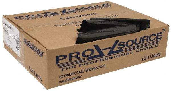 PRO-SOURCE - 0.6 mil Thick, Household/Office Trash Bags - 23" Wide x 24" High, Black - Makers Industrial Supply