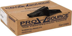 PRO-SOURCE - 0.6 mil Thick, Household/Office Trash Bags - 24" Wide x 31" High, Black - Makers Industrial Supply